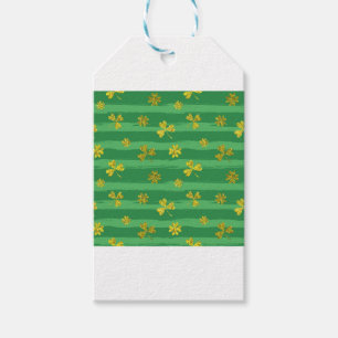 st patricks黄金のシャムロック ギフトタグ