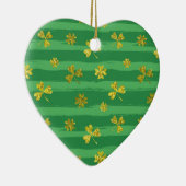 st patricks黄金のシャムロック セラミックオーナメント (右)