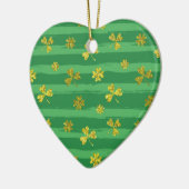 st patricks黄金のシャムロック セラミックオーナメント (左)