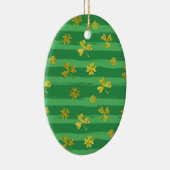 st patricks黄金のシャムロック セラミックオーナメント (右)