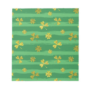 st patricks黄金のシャムロック ノートパッド