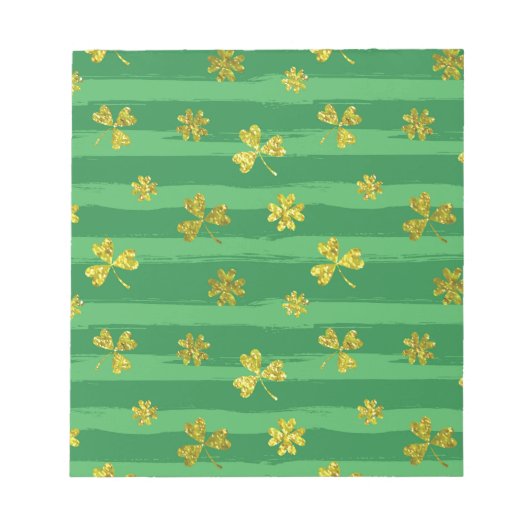 st patricks黄金のシャムロック ノートパッド (正面)