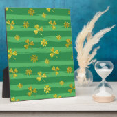 st patricks黄金のシャムロック フォトプラーク (側面)
