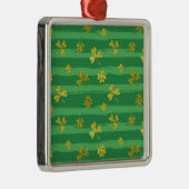 st patricks黄金のシャムロック メタルオーナメント (右)