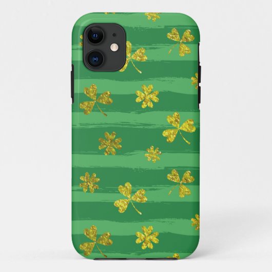 st patricks黄金のシャムロック Case-Mate iPhoneケース (裏面)