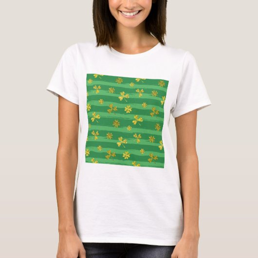 st patricks黄金のシャムロック tシャツ (正面)