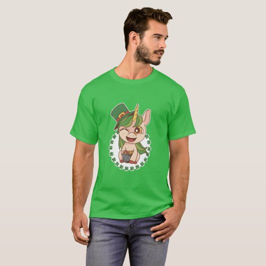 St patricks・ユニコーン tシャツ (正面フル)