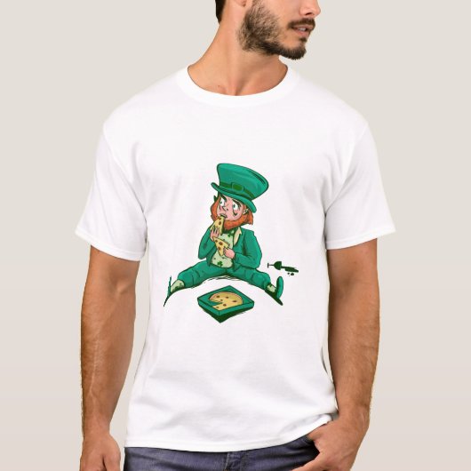st patricks・レプラチョーピザ tシャツ (正面)