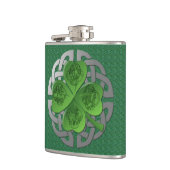 St patricks- 4エヴァンゲリス伝統的トShamrock H フラスク (左)