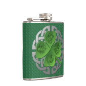 St patricks- 4エヴァンジェリスト伝統的スシャムロック フラスク (右)