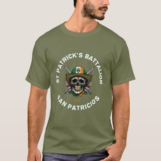St Patricks Battalion San Patricios Irish Mexican Tシャツ (正面)