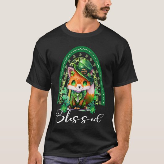 St Patrick's Blessed Cute Rainbow Adorable Christi Tシャツ (正面)