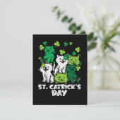 St Patricks Catricks Day Cats Saint Pattys カード (スタンド正面)