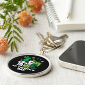 St Patricks Catricks Day Cats Saint Pattys キーホルダー (側面)