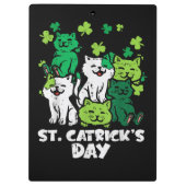 St Patricks Catricks Day Cats Saint Pattys クリップボード (裏面)