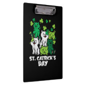 St Patricks Catricks Day Cats Saint Pattys クリップボード (右)
