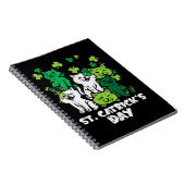 St Patricks Catricks Day Cats Saint Pattys ノートブック (右側)