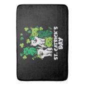 St Patricks Catricks Day Cats Saint Pattys バスマット (正面縦)