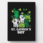 St Patricks Catricks Day Cats Saint Pattys フォトプラーク (正面)