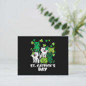 St Patricks Catricks Day Cats Saint Pattys 招待状 (スタンド正面)