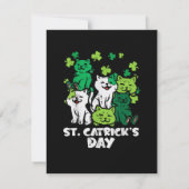 St Patricks Catricks Day Cats Saint Pattys 案内状 (裏面)