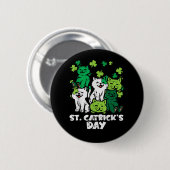 St Patricks Catricks Day Cats Saint Pattys 缶バッジ (正面&裏面)