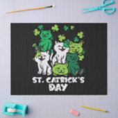 St Patricks Catricks Day Cats Saint Pattys 薄葉紙 (クラフト)