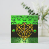 ST. PATRICK'S CELTIC HEART Green Damask 招待状 (スタンド正面)