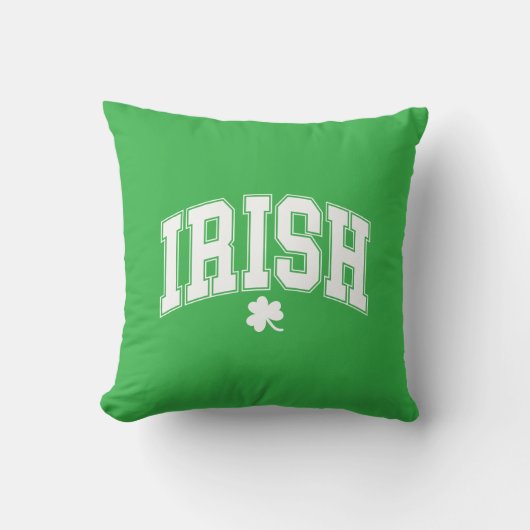 St. Patrick's Clover Pillow クッション (正面)