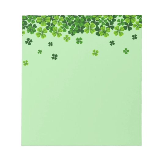 St. Patrick's Cloversメモ帳 ノートパッド (正面)
