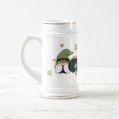 St. Patrick's Cute Day Gnomes ビールジョッキ (左)