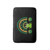 st patricks dayおもしろいかわいいカエル バスマット (正面縦)