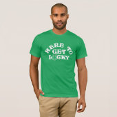 st patricks dayおもしろいがラッキーグループを獲得する tシャツ (正面フル)
