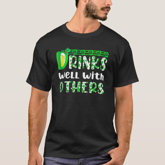 st patricks dayおもしろいとOtの飲み物 Tシャツ (正面)