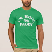 st patricks dayおもしろいはパディ・グループに来た tシャツ (正面)