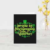 st patricks dayおもしろいは腹水や発作を起こしやすい カード (黄色い花)