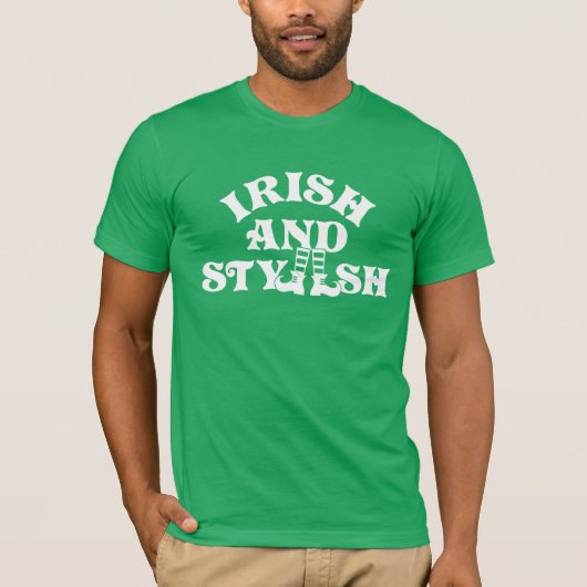 st patricks dayおもしろいアイリッシュアンドスタイリッシュグループ tシャツ (正面)