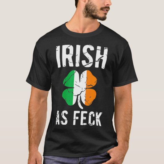 st patricks dayおもしろいアイリッシュアースフェックアイルランドAF Tシャツ (正面)