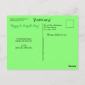 st patricks dayおもしろいアイリッシュトップオブザモーニング ポストカード (裏面)