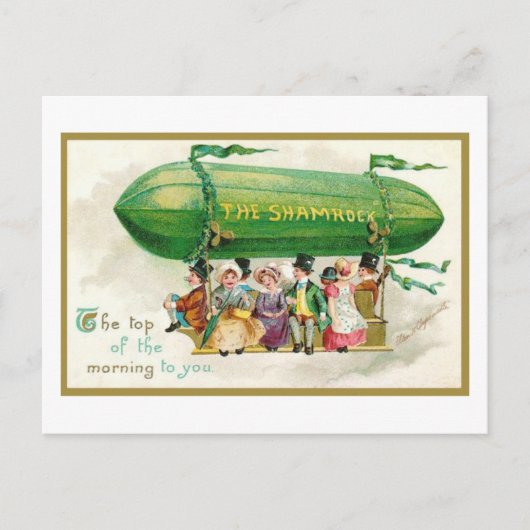 st patricks dayおもしろいアイリッシュトップオブザモーニング ポストカード (正面)