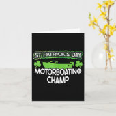 st patricks dayおもしろいアダルトユーモート男性へボア カード (黄色い花)