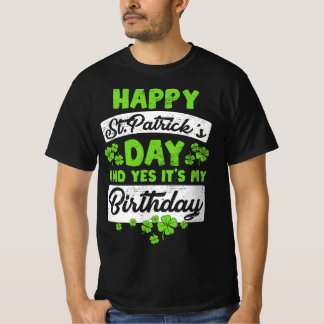 st patricks dayおもしろいアンドマイ誕生日シャムロックセント tシャツ