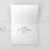 st patricks dayおもしろいカード:閉じる カード (内部)