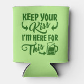 st patricks dayおもしろいキス抑止剤 |アイリッシュビール 缶クーラー (正面)