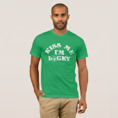 st patricks dayおもしろいキス私はラッキーグループ tシャツ (正面フル)