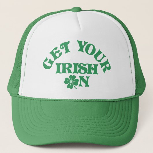 st patricks dayおもしろいグループでアイルランド語を取得 キャップ (正面)