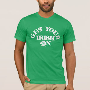 st patricks dayおもしろいグループでアイルランド語を取得 tシャツ