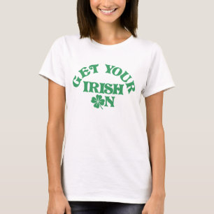 st patricks dayおもしろいグループでアイルランド語を取得 tシャツ