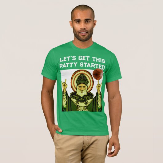 st patricks dayおもしろいシャツ tシャツ (正面フル)