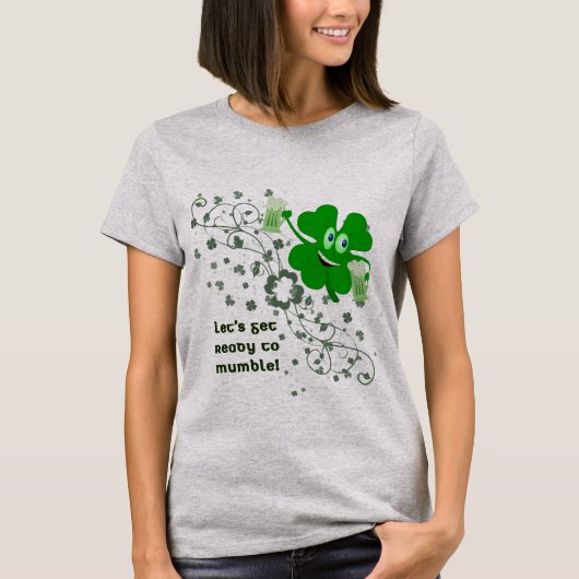 st patricks dayおもしろいシャムロックシャツ tシャツ (正面)